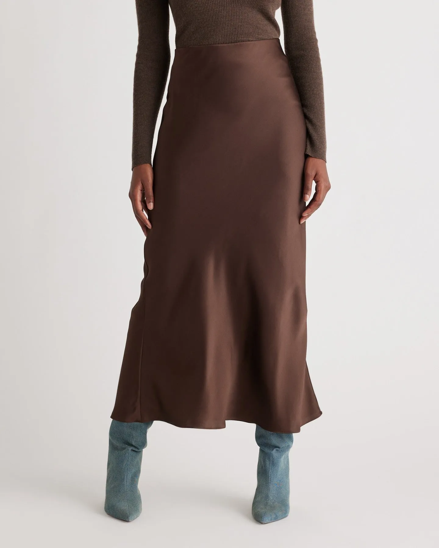 100% Washable Silk Maxi Skirt