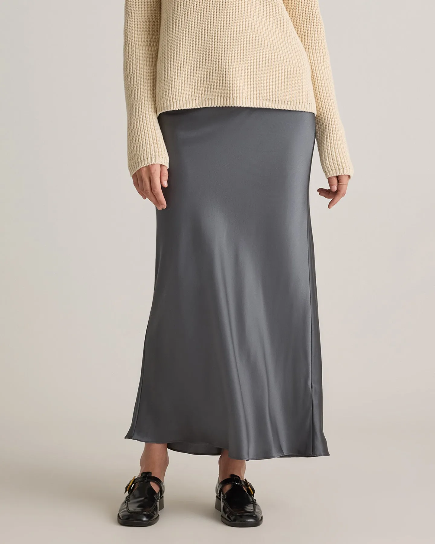 100% Washable Silk Maxi Skirt