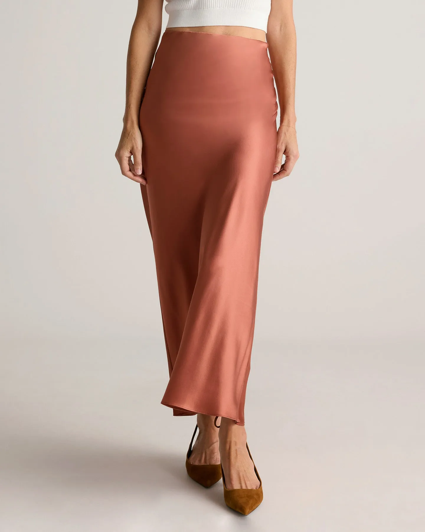 100% Washable Silk Maxi Skirt