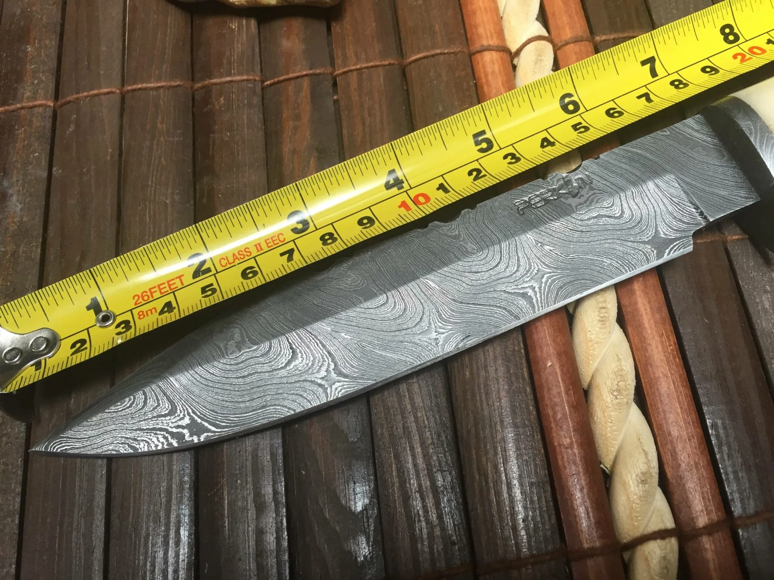 12 Inches Damascus Steel Hunting Knife - Beautiful Bowie Knife by Vicky