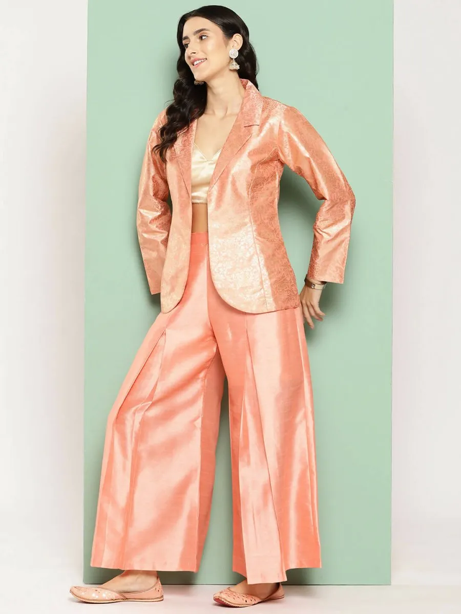 Ahalyaa Women's Traditional Wear Co-ods - Peach