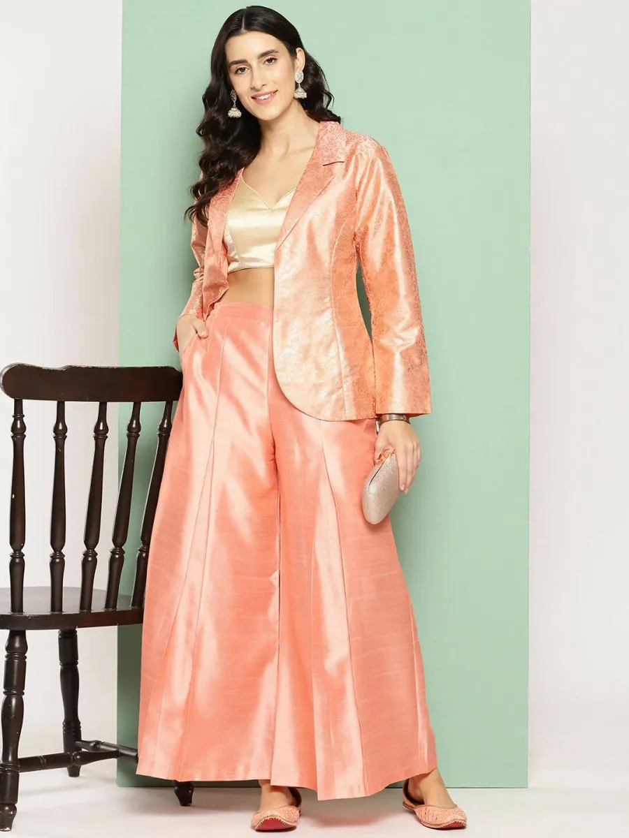 Ahalyaa Women's Traditional Wear Co-ods - Peach