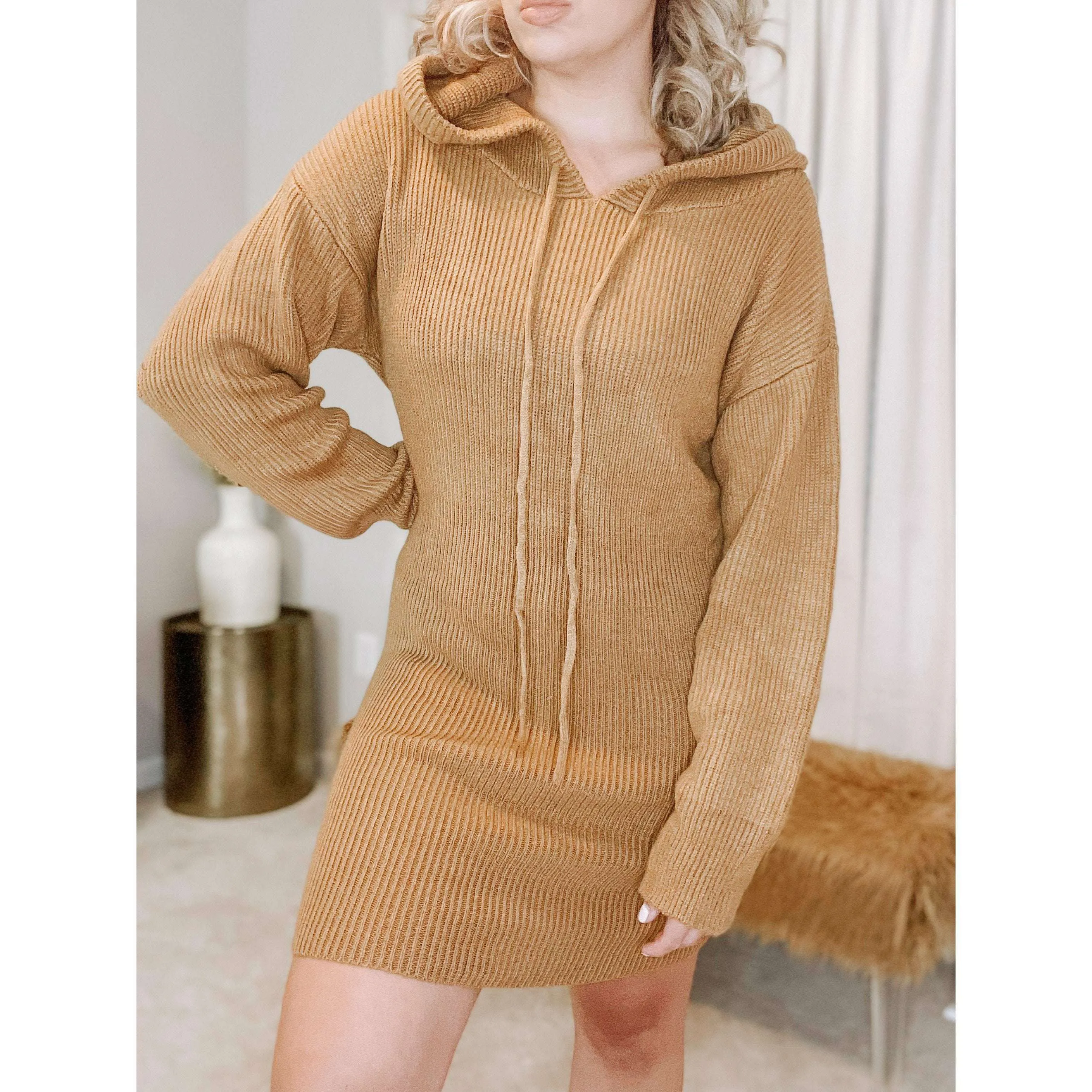 Angie Hooded Sweater Dress