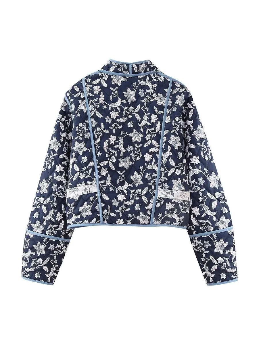 Ariane | Ethnic Flower Print Reversible Jacket