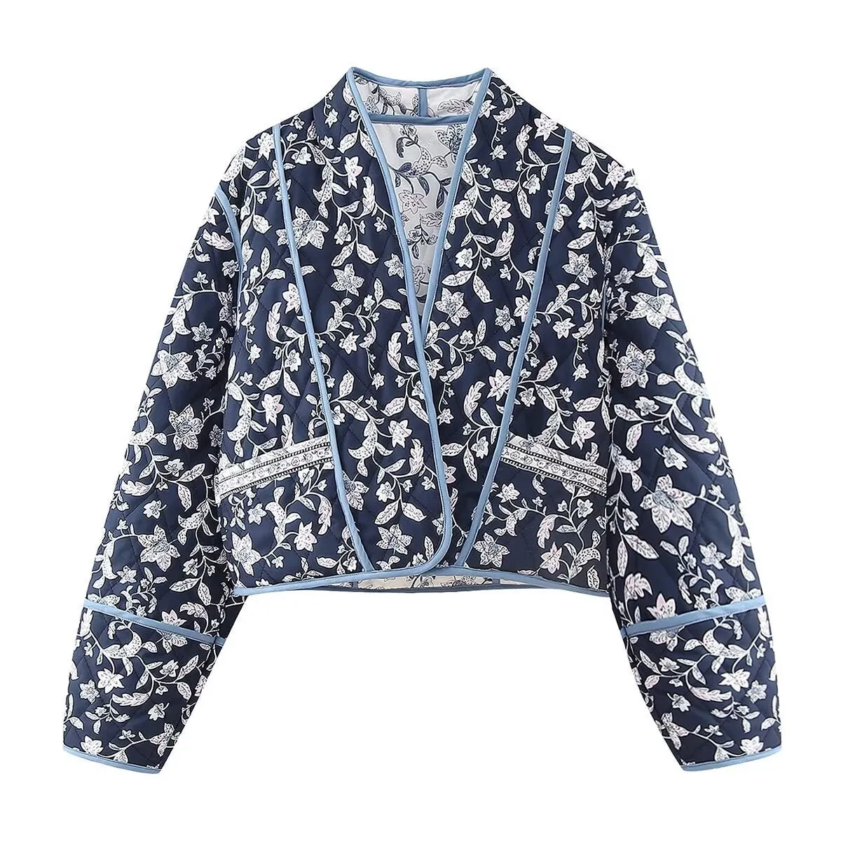 Ariane | Ethnic Flower Print Reversible Jacket