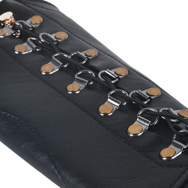 Arm Guard Cow Leather Arm Protector Adjustable Strap for Recurve Bow