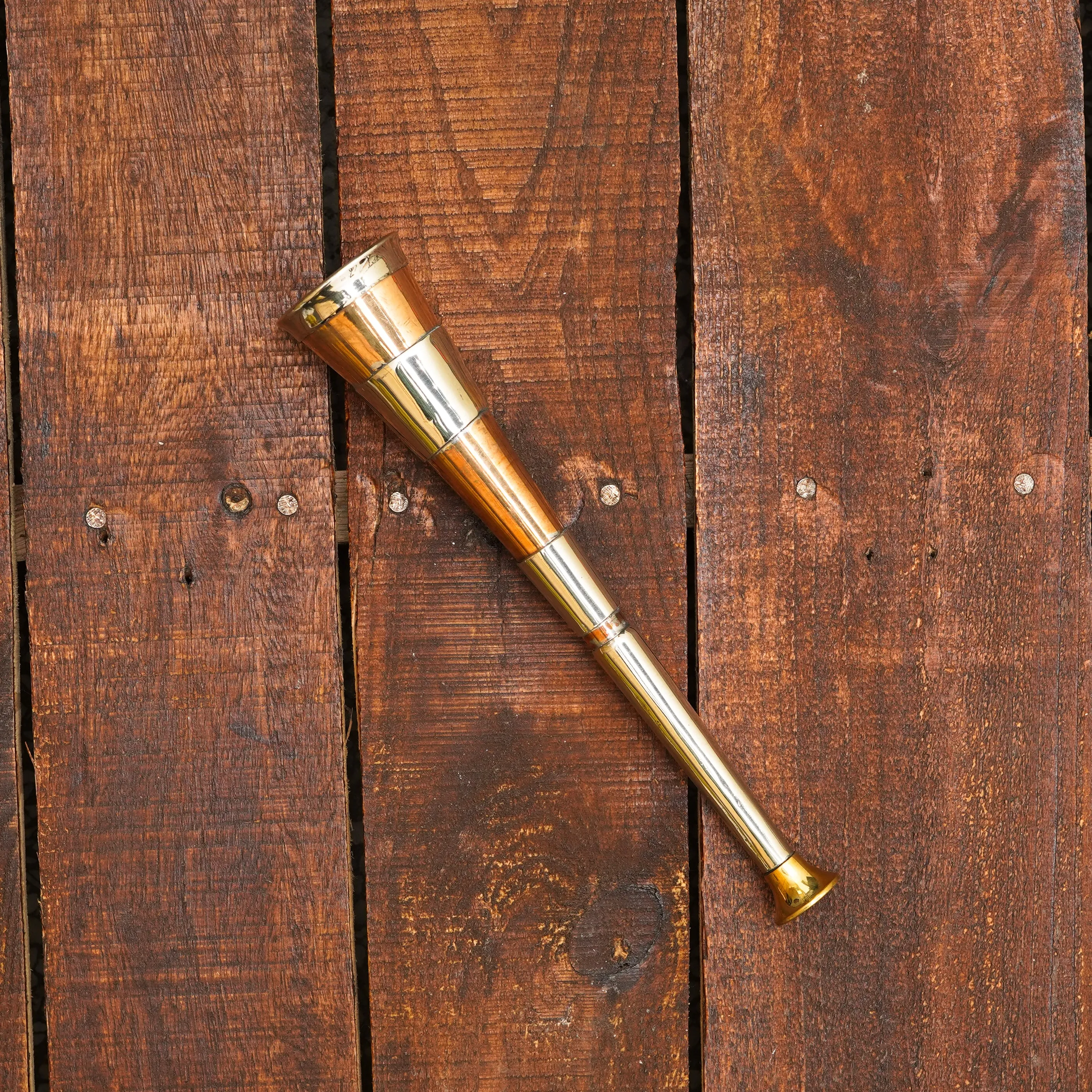 Brass Mouthpiece 3 Band Copper Fox Hunting Horn