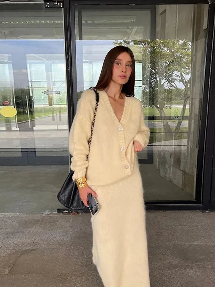Brit & Boho™️ Aria I Neck Cardigan Sweater
