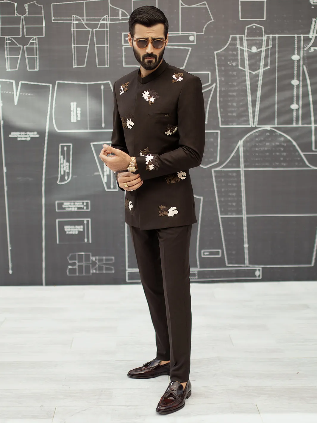 Brown Prince Coat  - AL-PCS-033