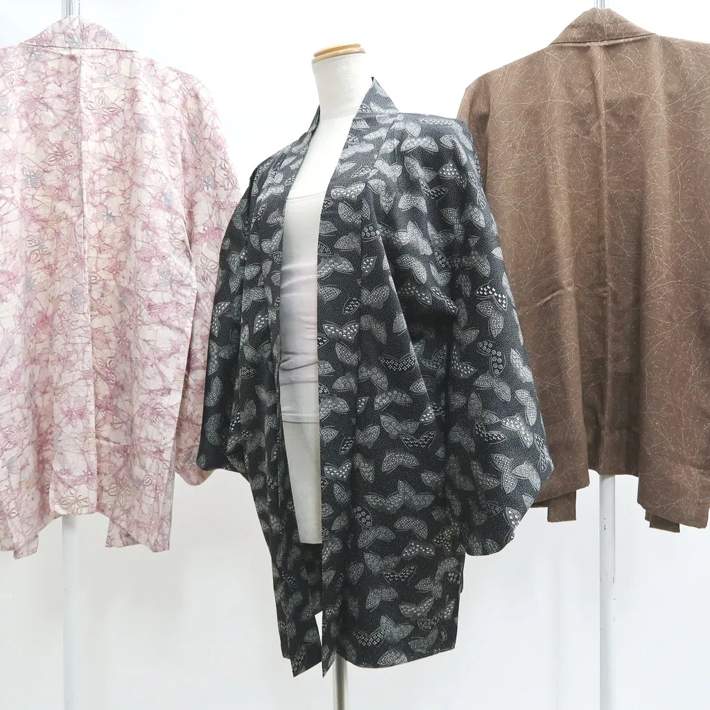 Bundle 15pcs Silk Colored Haori Jacket Wholesale Bulk Free Shipping #396