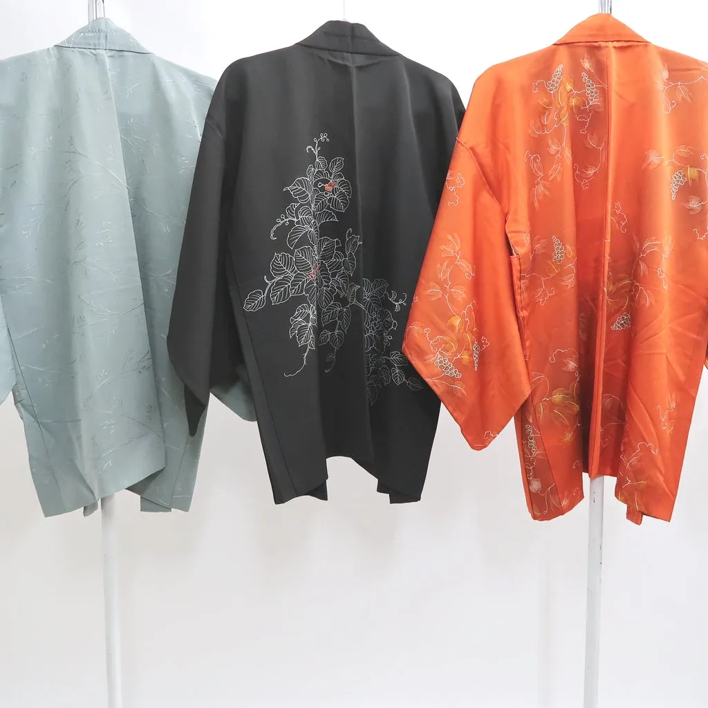 Bundle 15pcs Silk Colored Haori Jacket Wholesale Bulk Free Shipping #396
