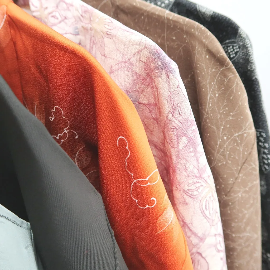 Bundle 15pcs Silk Colored Haori Jacket Wholesale Bulk Free Shipping #396