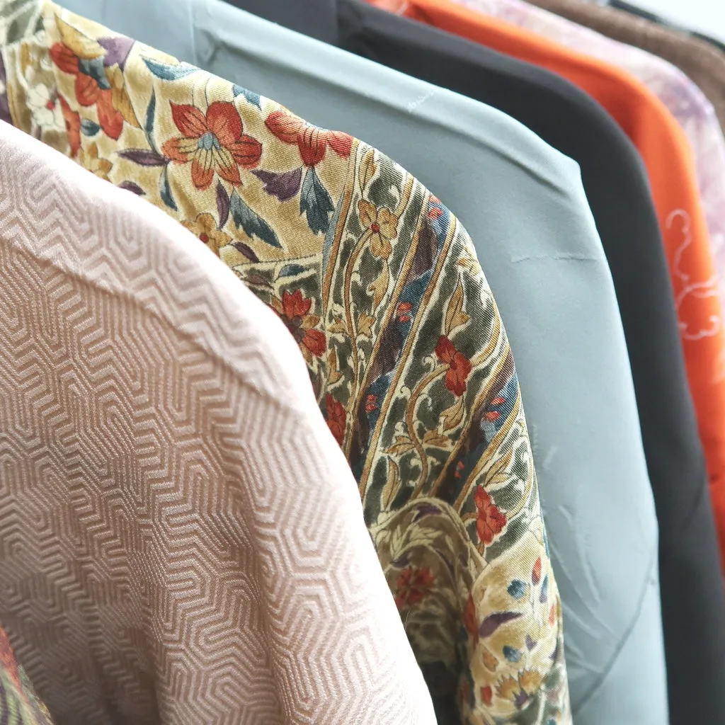 Bundle 15pcs Silk Colored Haori Jacket Wholesale Bulk Free Shipping #396