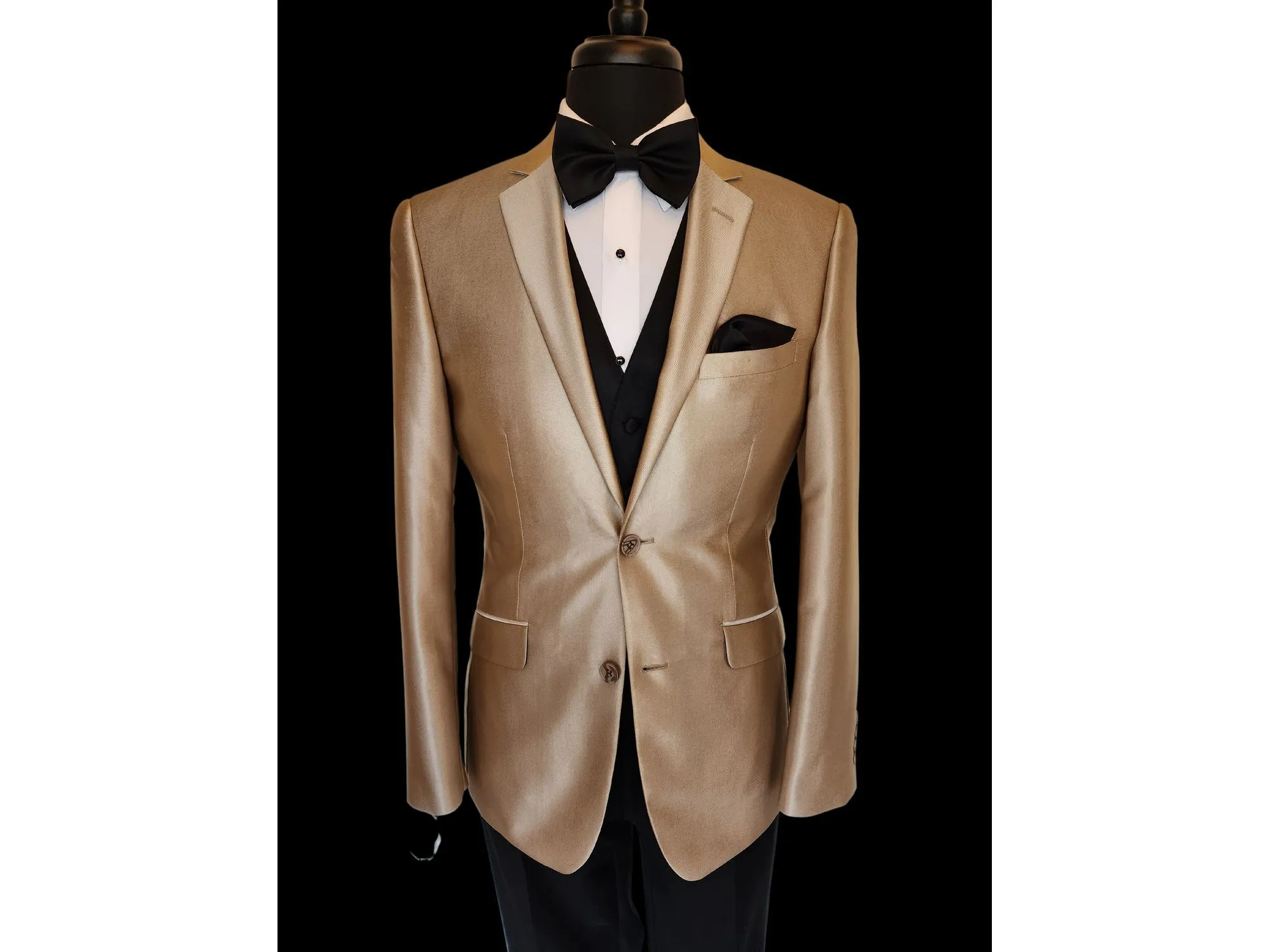Champagne Luster Notch Lapel Dinner Jacket Tuxedo Rental
