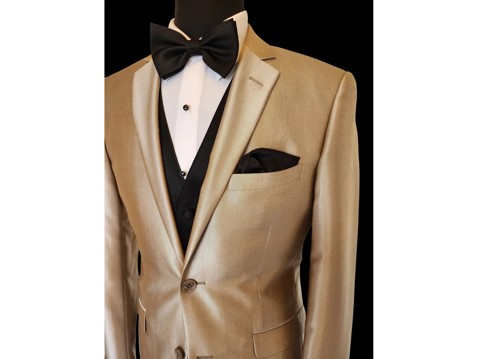 Champagne Luster Notch Lapel Dinner Jacket Tuxedo Rental