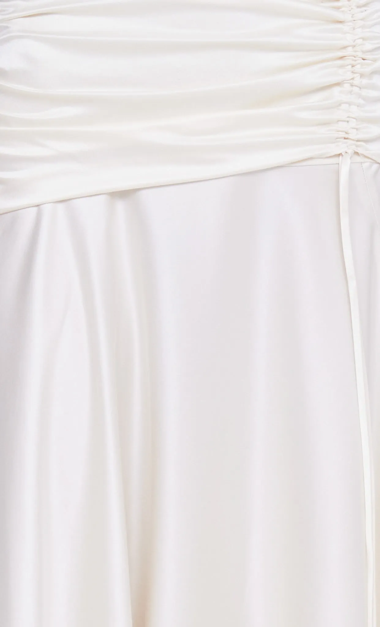 CHANTILLY RUCHED SKIRT - IVORY