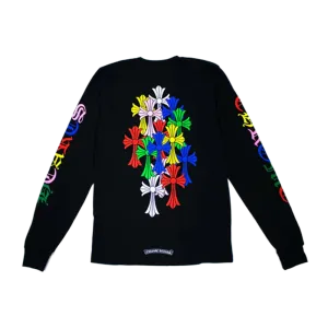 Chrome Hearts Multi Color Cross Cemetery L/S T-Shirt "Black"