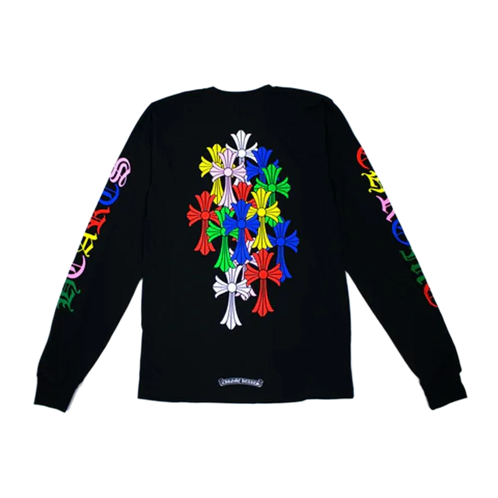 Chrome Hearts Multi Color Cross Cemetery L/S T-Shirt "Black"