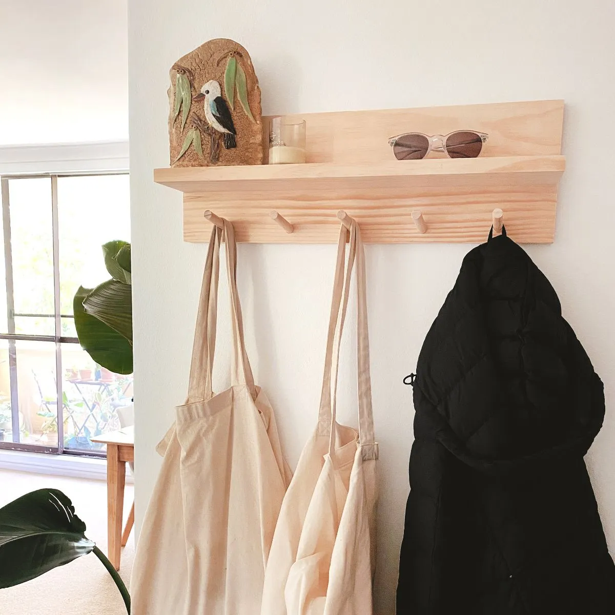 Coat Rack Entryway Organiser Shelf