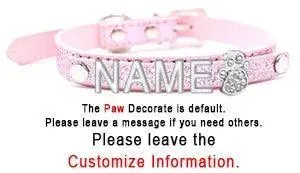 Custom Rhinestone Letter Name Collar