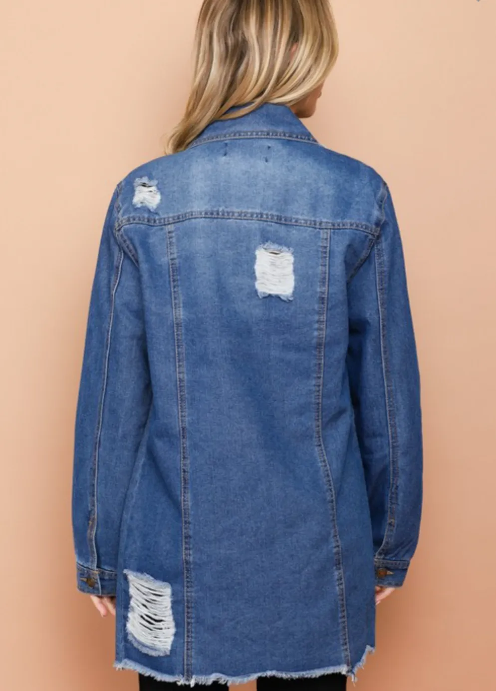 Distressed Denim Jacket