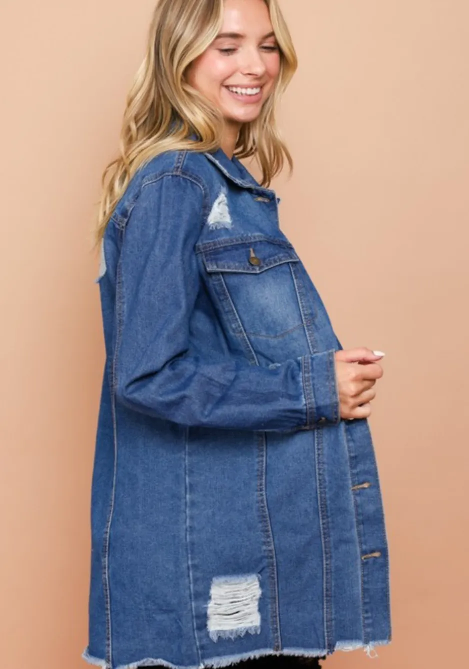 Distressed Denim Jacket