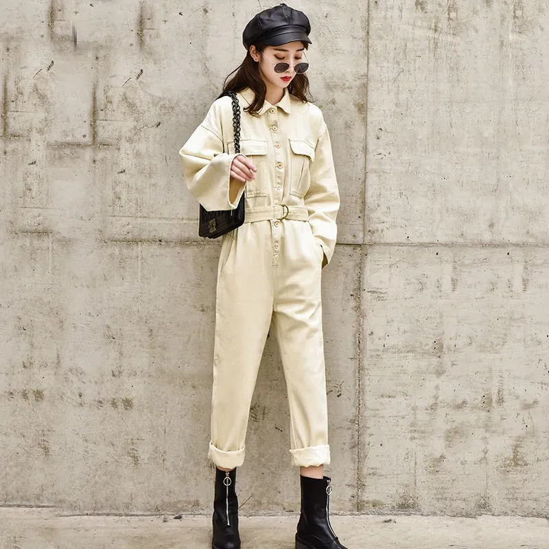 Ellington Full Length Denim Jumpsuit