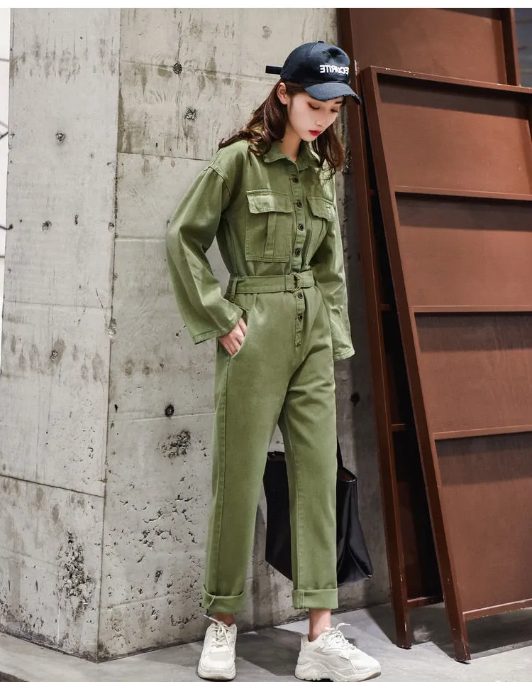Ellington Full Length Denim Jumpsuit