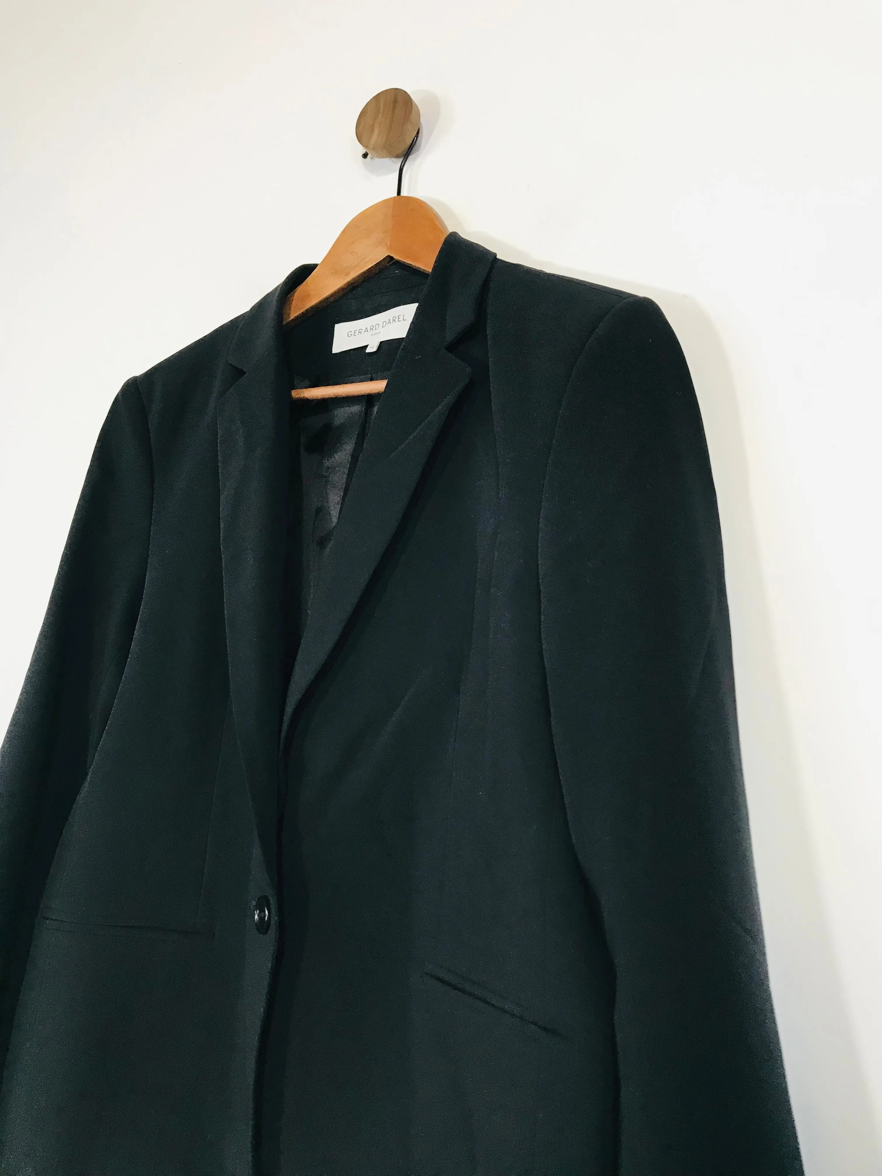 Gerard Darel Women's Smart Blazer Jacket | EU46 UK18 | Black