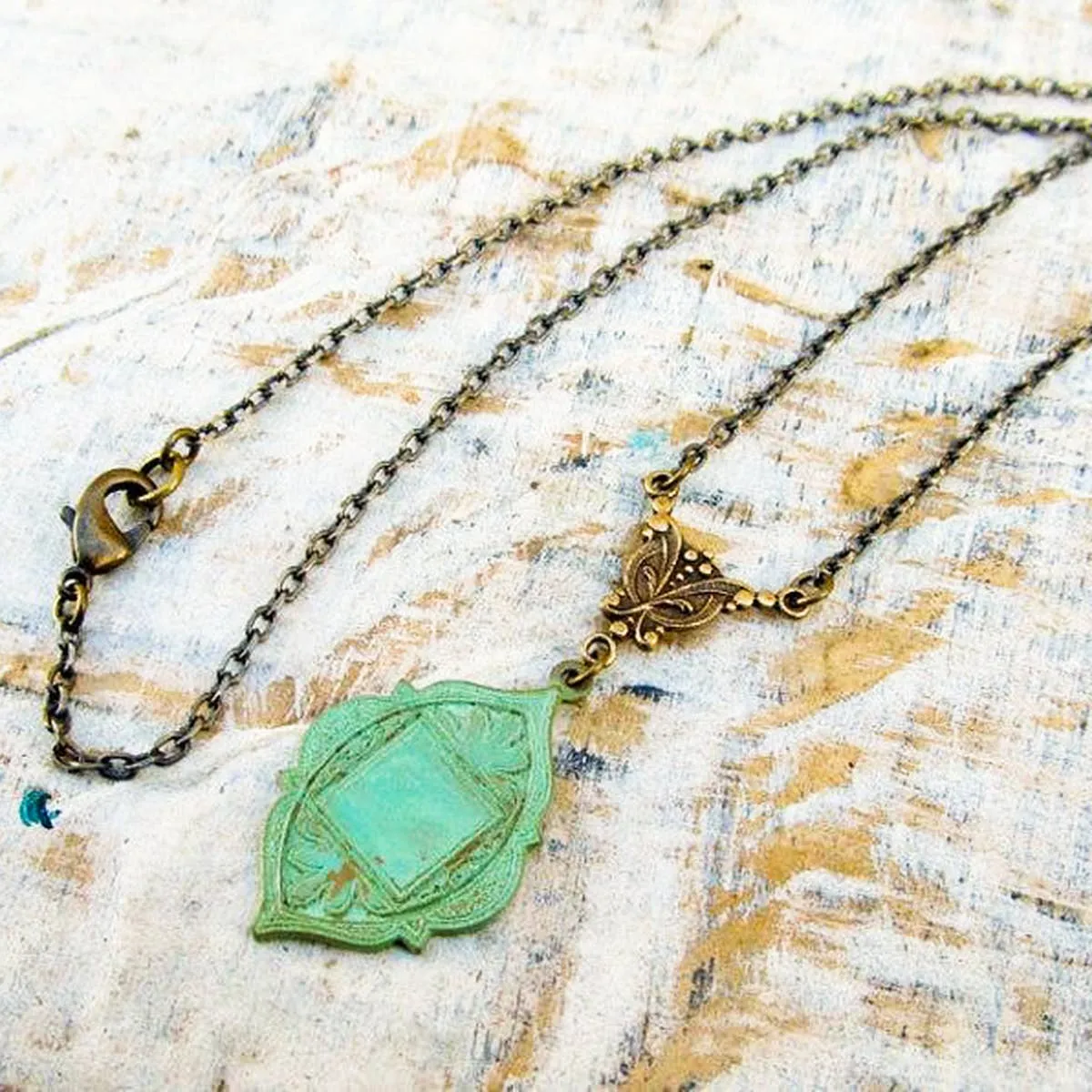 Gypsy Ethnic Patina Necklace