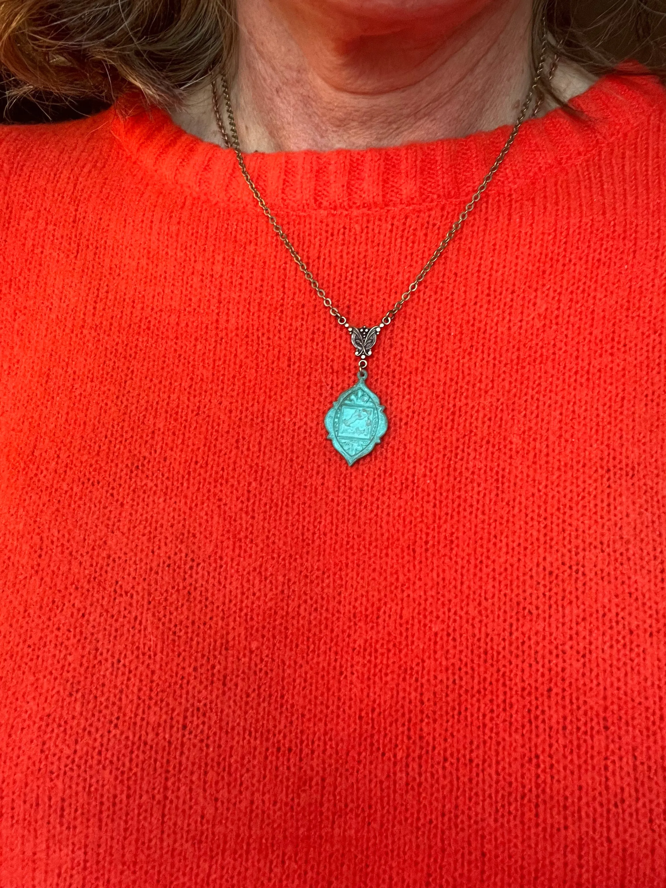 Gypsy Ethnic Patina Necklace