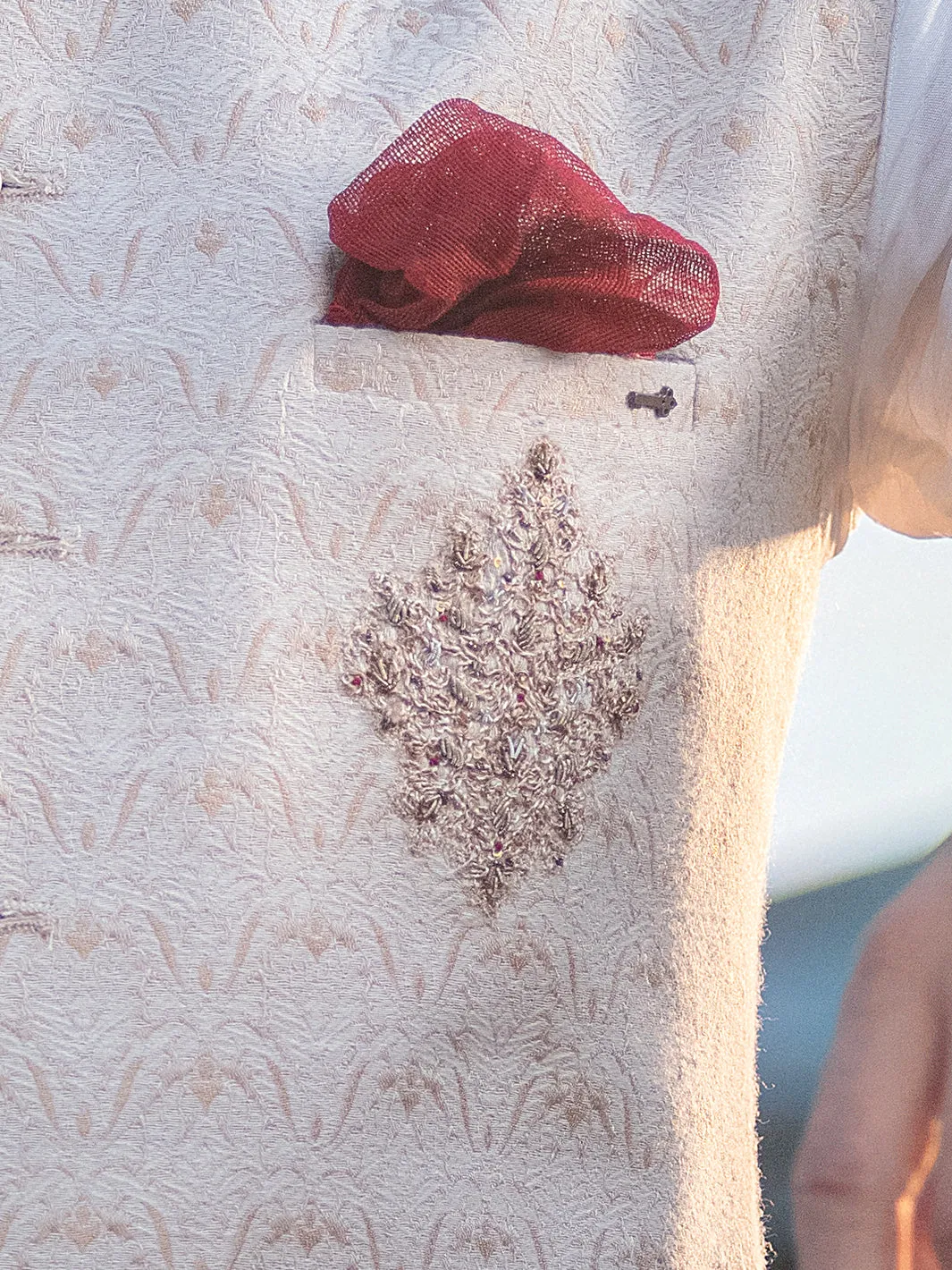 Ivory Suiting Waistcoat - AL-WC-350