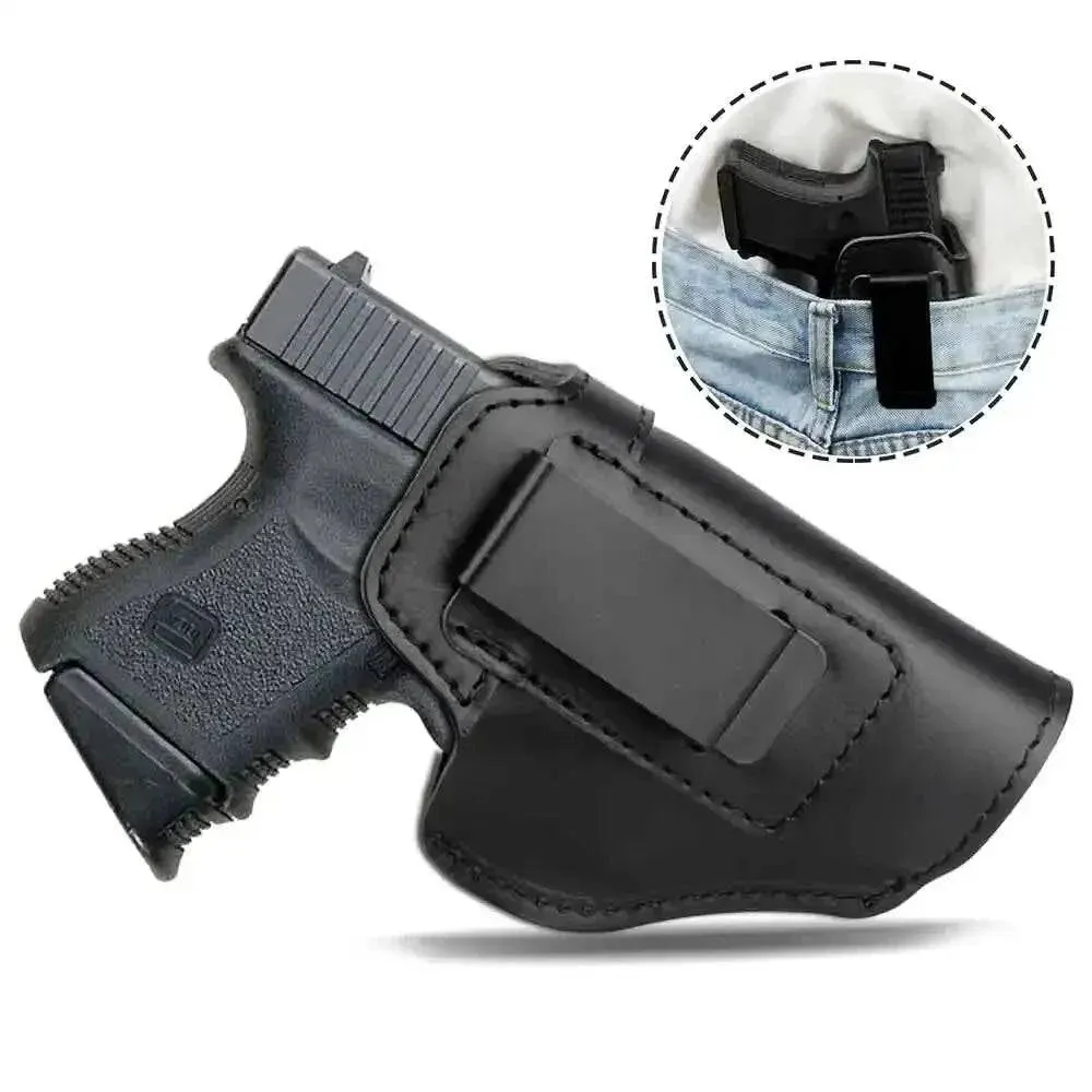 Left RIGHT Tactical Leather Holster for Concealed Carry Airsoft Holsters for Hunting Case Multifunctional Waist Leather Case