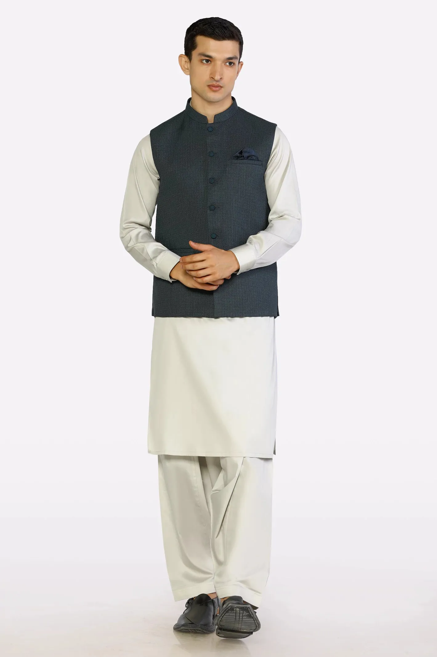 Light Green Tropical Waistcoat