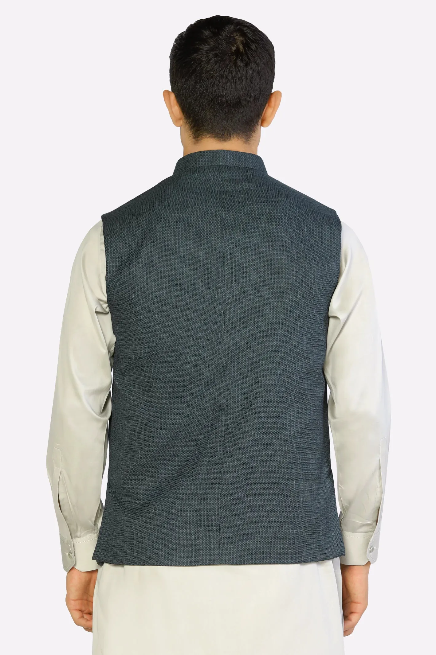 Light Green Tropical Waistcoat