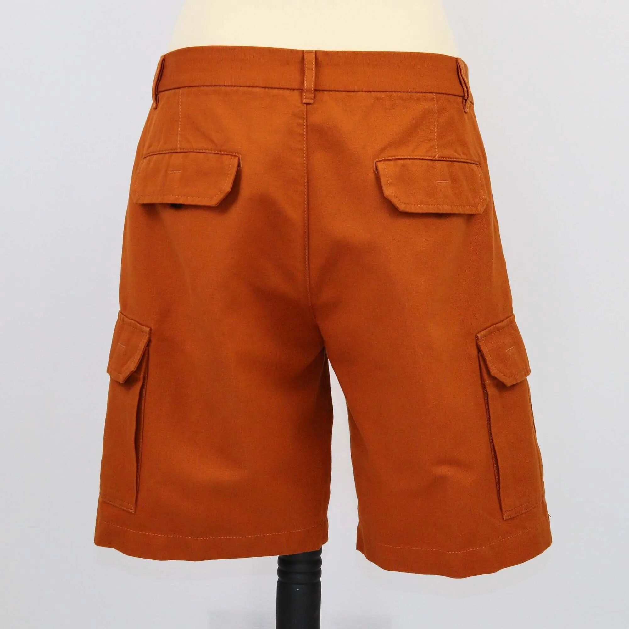 Loro Piana Dark Mustard Cargo Shorts