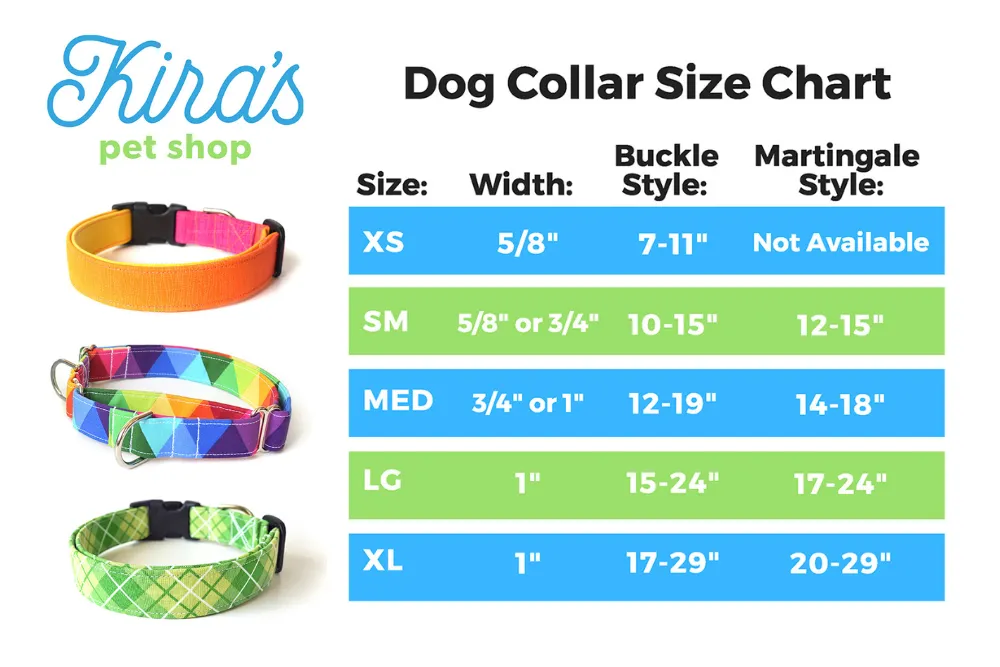Magenta Pink Geometric Shapes Dog Collar