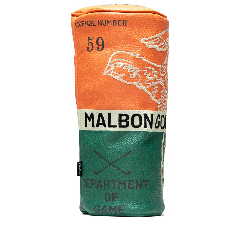 Malbon Golf Hunting License Driver Cover - Orange