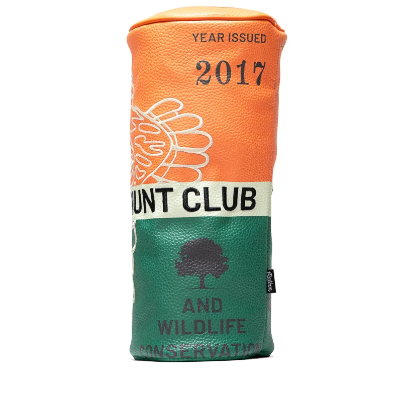 Malbon Golf Hunting License Driver Cover - Orange