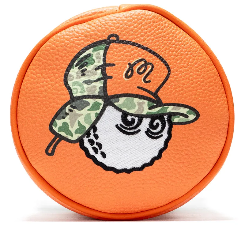 Malbon Golf Hunting License Driver Cover - Orange