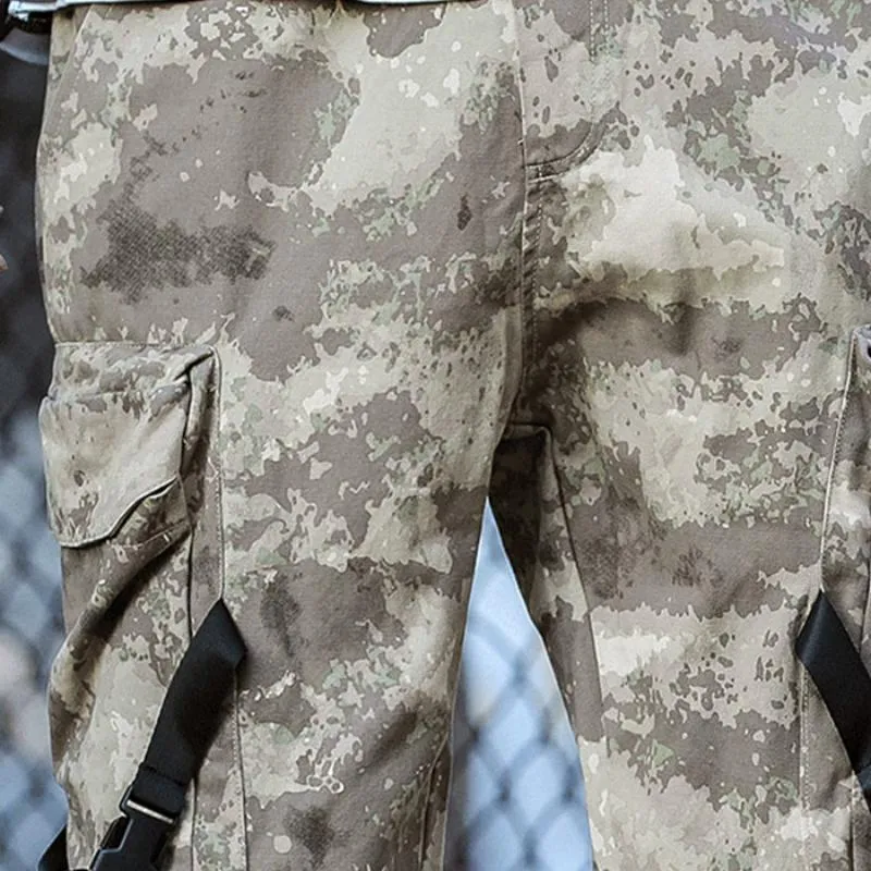 Men's Cargo Pants With Camouflage Print