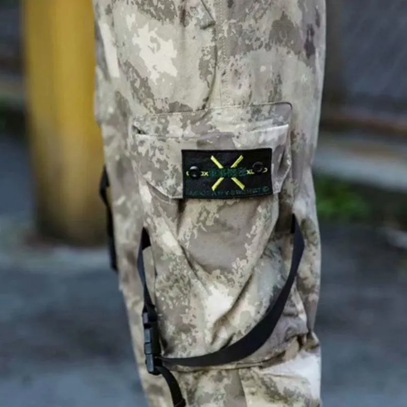 Men's Cargo Pants With Camouflage Print