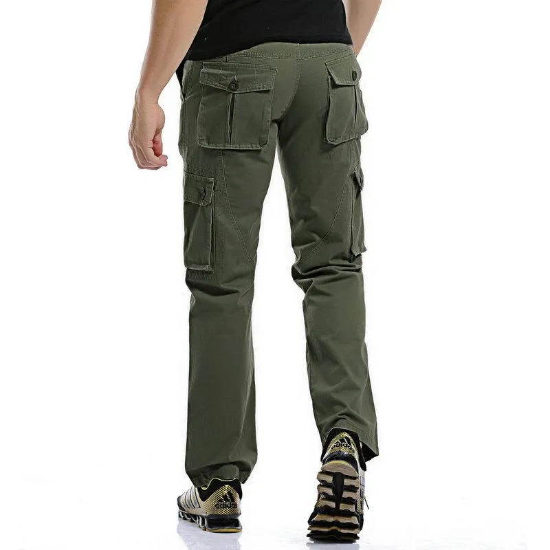 Men's Cotton Cargo Pants With Zipper