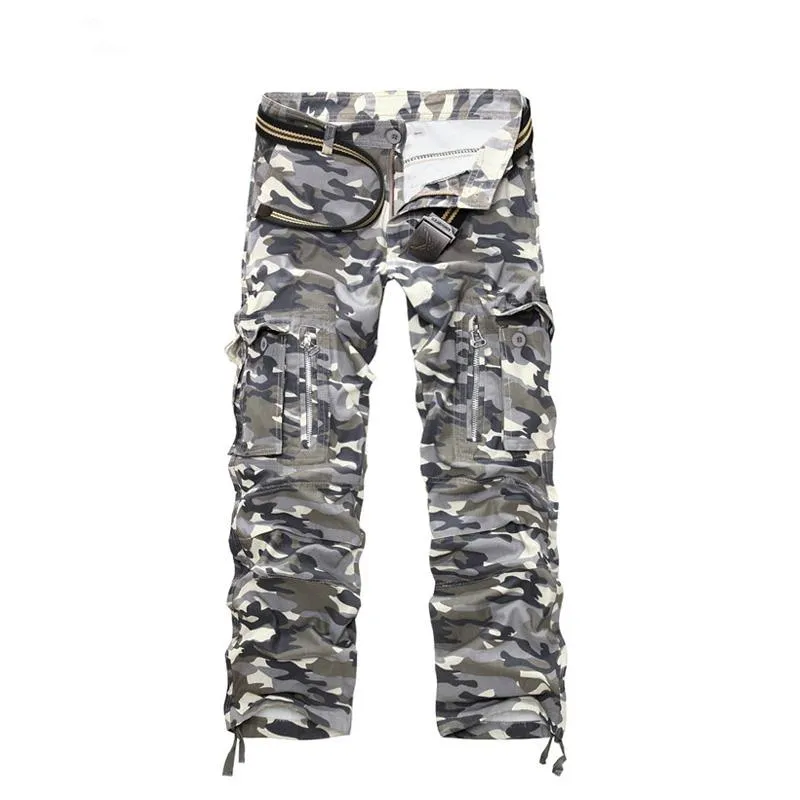 Men's Cotton Cargo Pants With Zipper