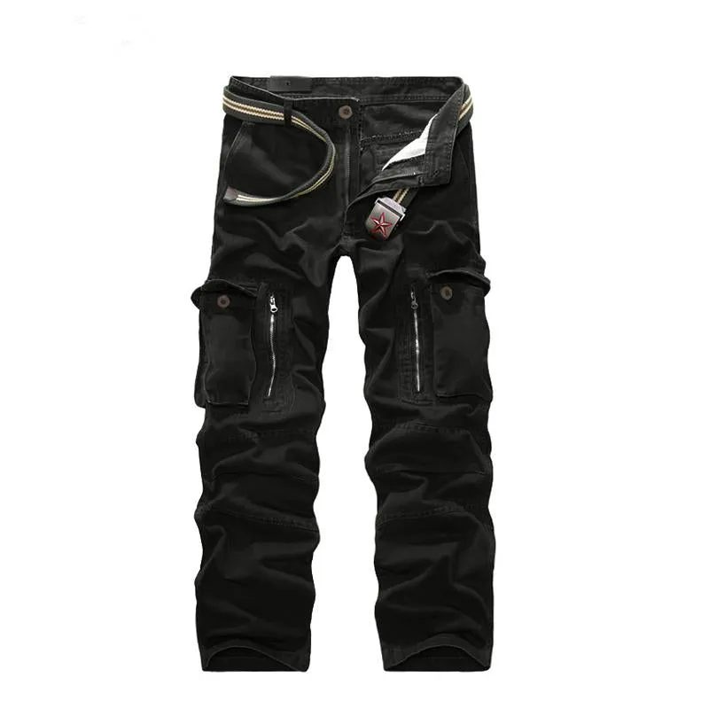 Men's Cotton Cargo Pants With Zipper