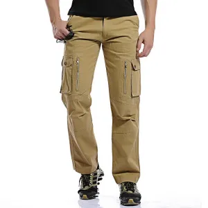 Men's Cotton Cargo Pants With Zipper