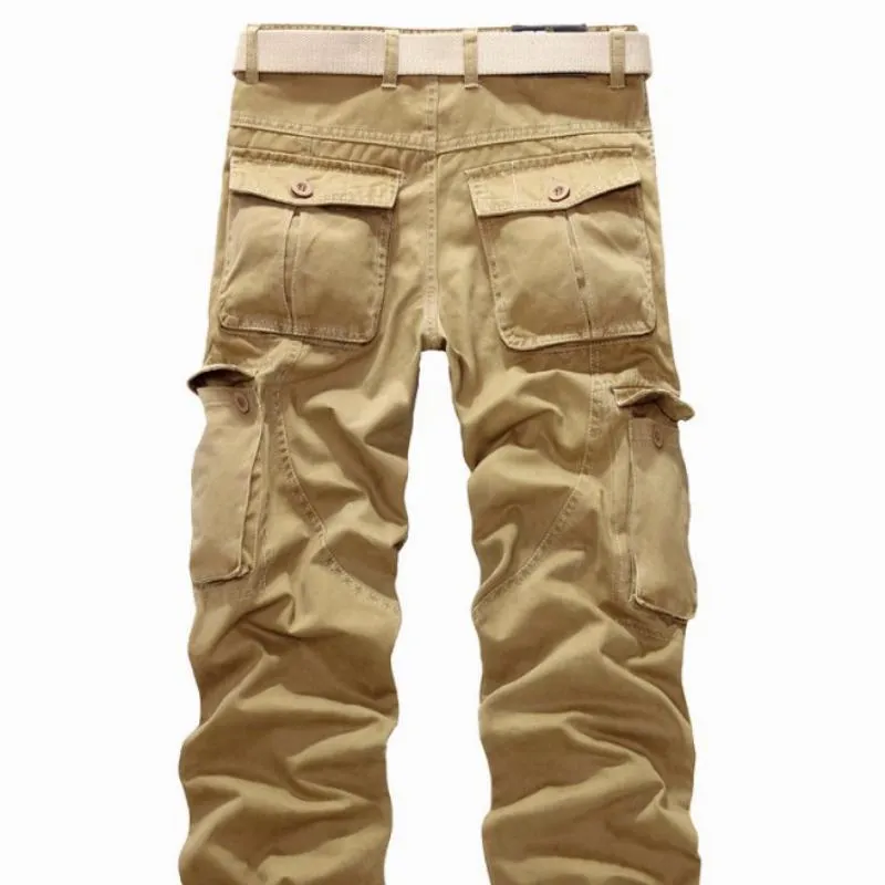 Men's Cotton Cargo Pants With Zipper
