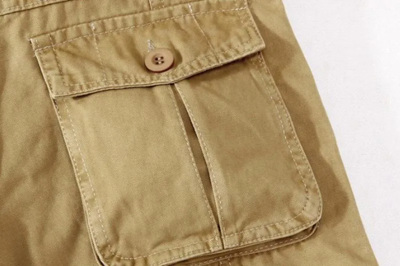 Men's Cotton Cargo Pants With Zipper