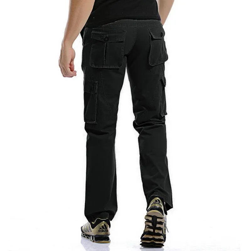 Men's Cotton Cargo Pants With Zipper