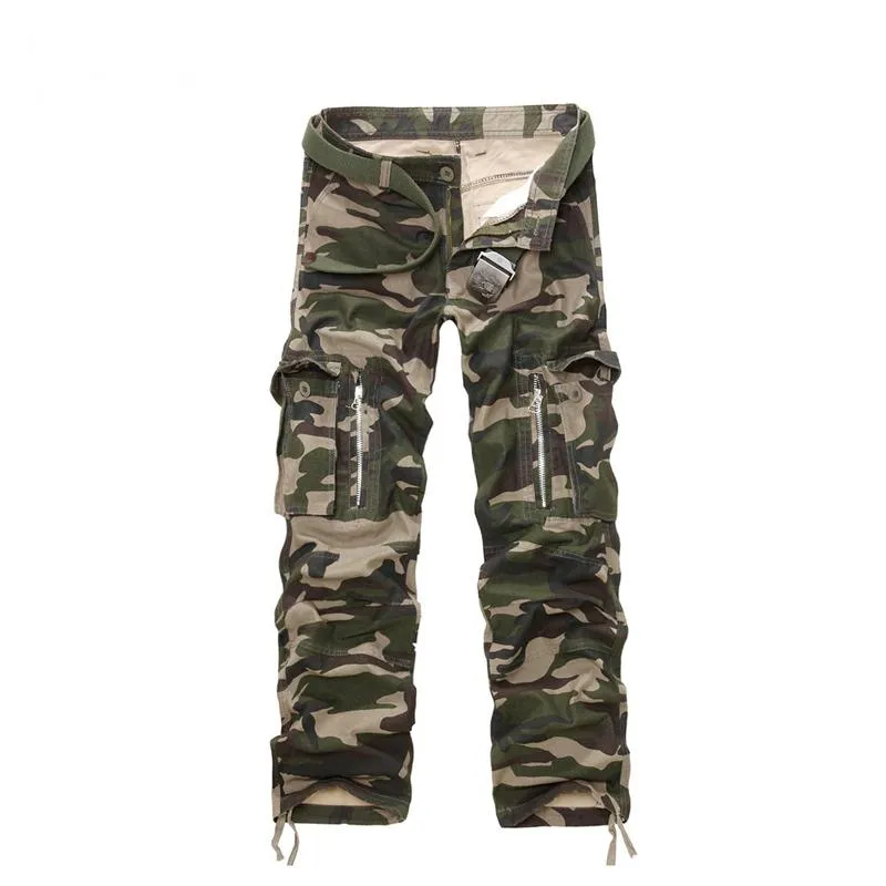 Men's Cotton Cargo Pants With Zipper